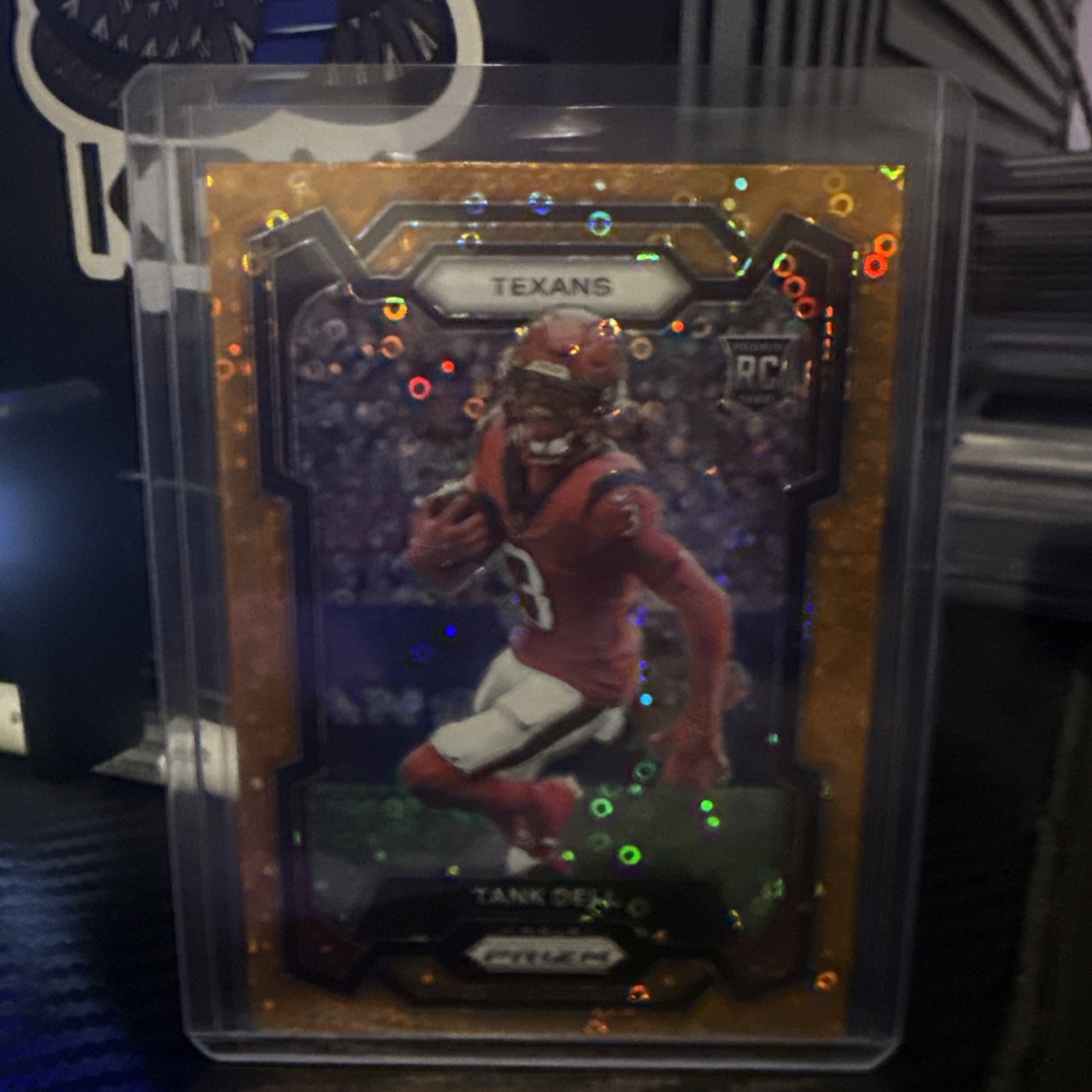 2023 Prizm Tank Dell RC Orange Disco Rookie #341 Texans