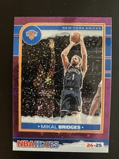 2024-25 Panini Nba Hoops - Mikal Bridges #203 Premium Purple Winter Prizm