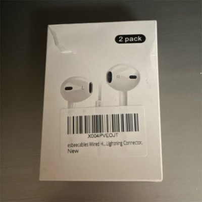Apple  Wired Earbuds 2 Pack Lightning Connector Stereo White