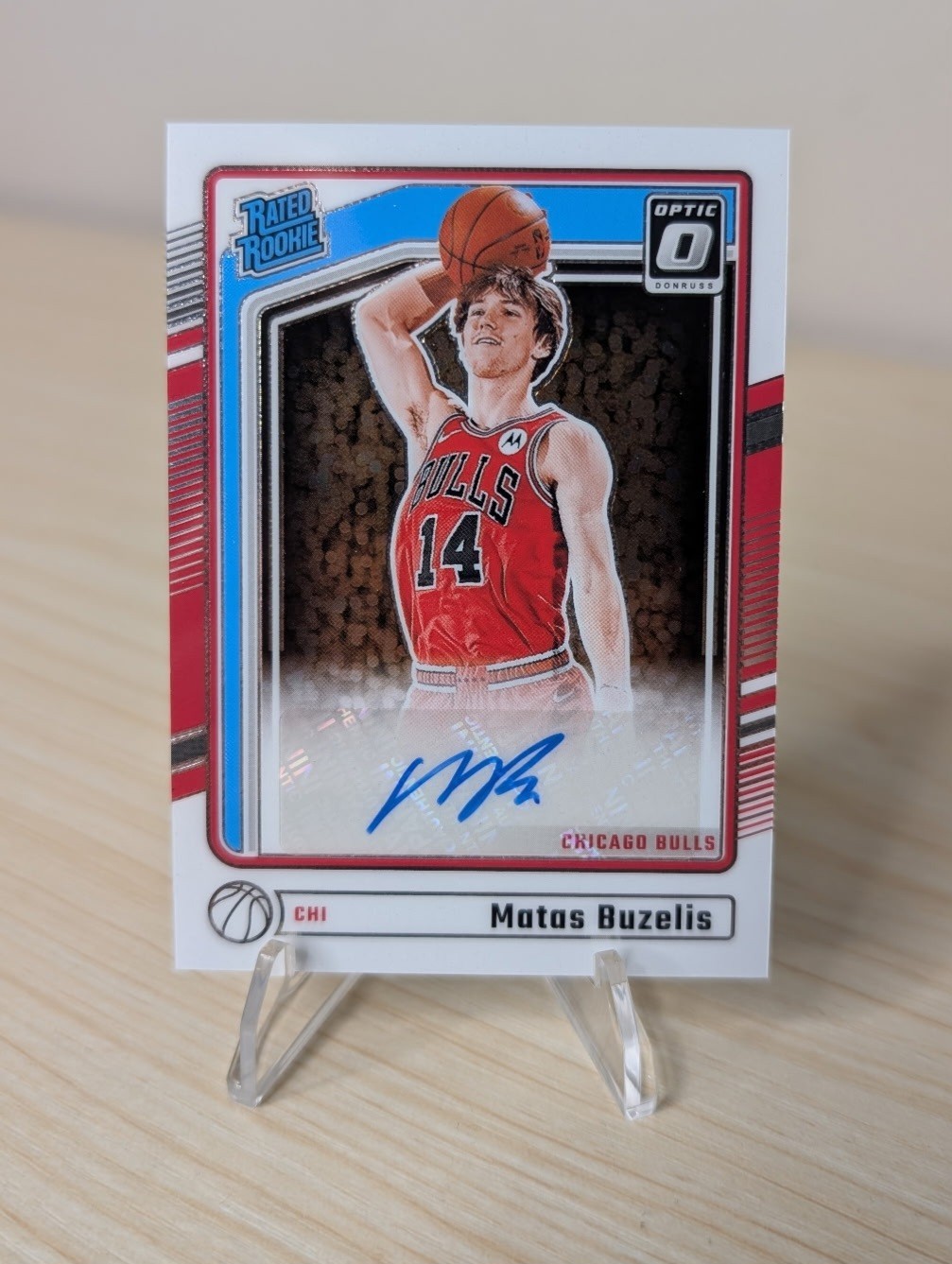2024-25 Donruss Optic Matas Buzelis Rated Rookie RC Auto #306 Bulls 🏀📈🔥