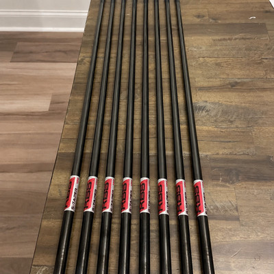 KBS $-TAPER BLACK PVD .355 TAPER TIP IRON GOLF CLUB SHAFTS CHOOSE FLEX SET