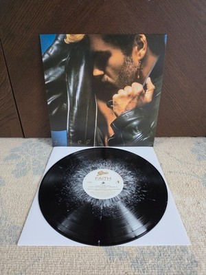 George Michael Faith Blood Records Black White Splatter Vinyl LP Limited 3000