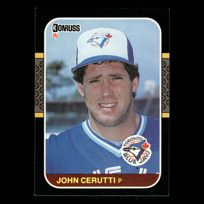 John Cerutti Rookie #442 1987 Donruss Toronto Blue Jays Baseball Card MLB