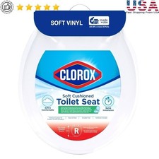 Antimicrobial Cushioned Toilet Seat Easy Install Soft Foam Durable Wipe Clean US