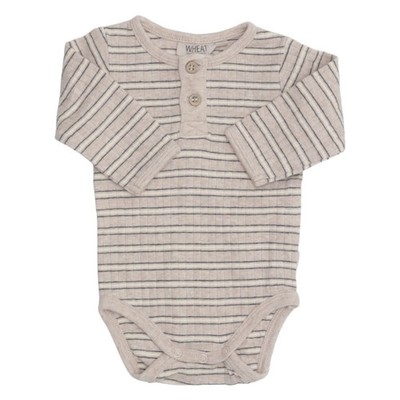 Wheat, Body, Größe: 56, Beige, Bio-Baumwolle, Streifen, Unisex (Kinder) #wU3