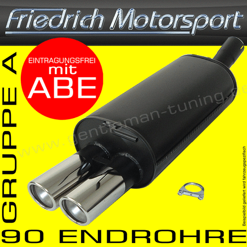 SPORTAUSPUFF FÜR BMW 325TI COMPACT E46