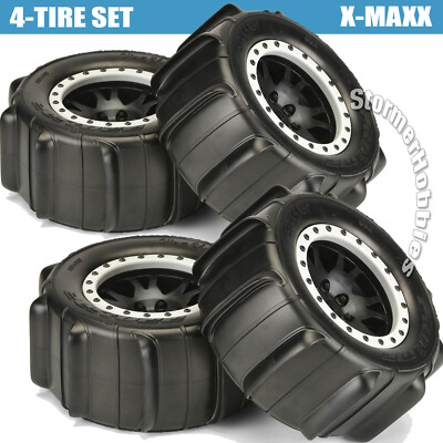 (4) Pro-Line Sling Shot 8.5'' Tires on Pro-Loc wheels X-Maxx XRT PRO1014613