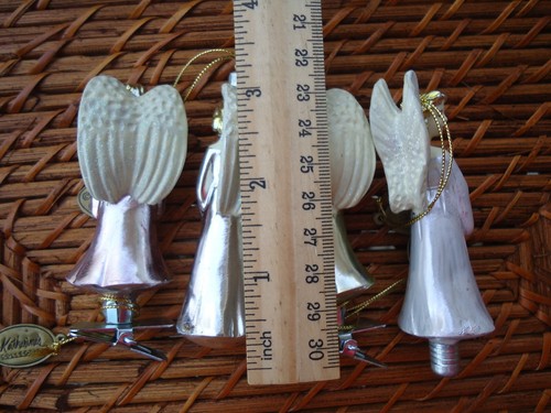 Katherine's Collection Engel Ornamente Set 4 Karoling Musik Harfe Clips hängend - Bild 12 von 12