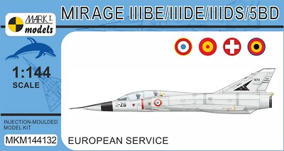 Mark I 1/144 Dassault Mirage IIIBE / DE /DS / 5BD Two-seater 'European Service'