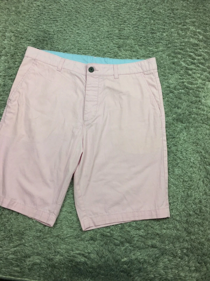 Pantalones Cortos Chinos Divididos H&M Para Hombre Talla 32 Rosa Algodón Chino Foto 3 de 4
