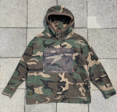Wtaps camo kangaroo military pouch hoodie double taps army
