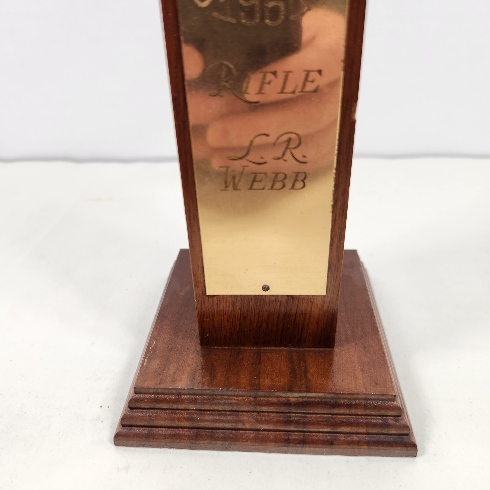 Vintage Rifle Trophy JCMAA 1960 Brass And Wooden Rifle Marksman Vintage Trophy eBay