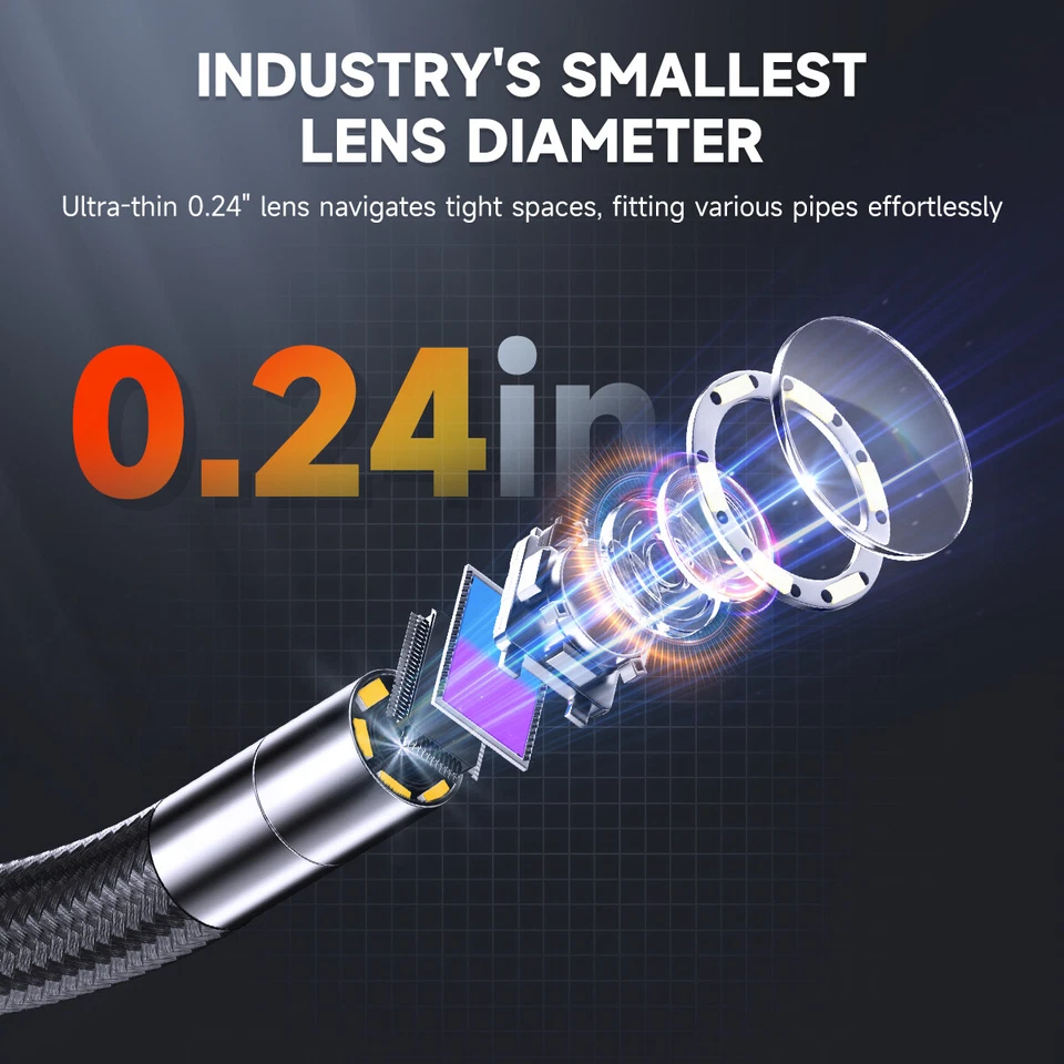 2025 ANCEL Endoskop Kamera Gelenkendoskop 2-Weg 220° Industrielle Inspektion DHL - Bild 4 von 4