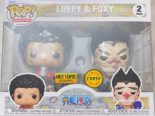 Funko Pop! Vinyl: One Piece - Luffy & Foxy 2-Pack - Hot Topic (Exclusive) Chase