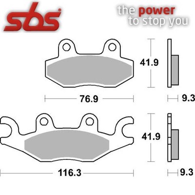 COPPIA DI PASTIGLIE FRENO SBS 210 HF CERAMIC
