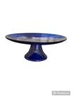 Vintage Anchor Hocking Cobalt Blue Cake Stand