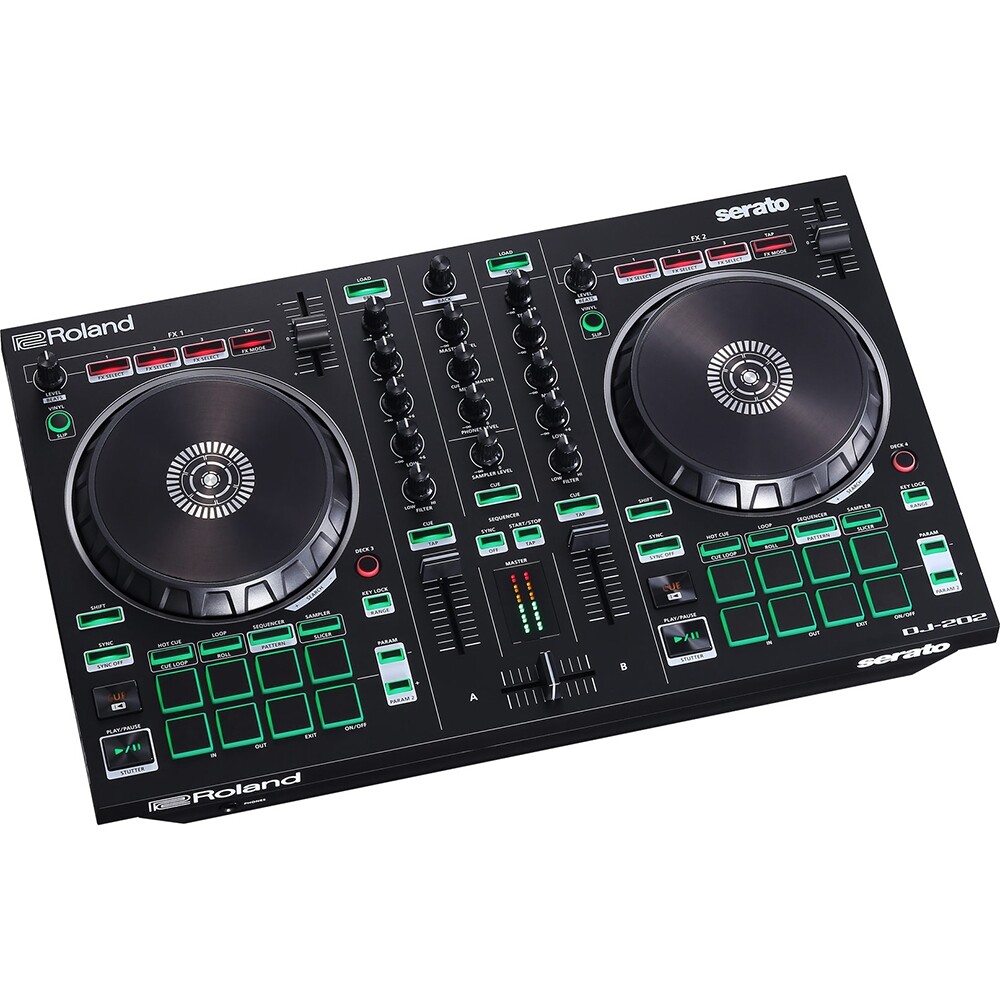 Roland DJ-202 2-Channel DJ Controller with Serato DJ Intro