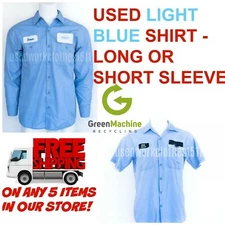 Used Work Shirts LIGHT BLUE Cintas, Redkap, Unifirst, G&K