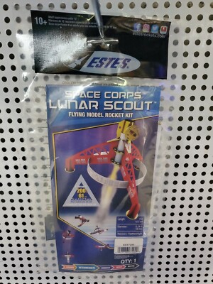 Estes Space Corps Lunar Scout Flying Model Rocket Kit #7290 New Free Shipping!