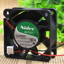 Nidec TA225DC M33455-16 12V 0.22A 6025 6cm Chassis Cooling Industrial Fan Quiet