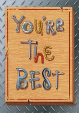 Designer Greetings Nuts Bolts Screws Nails You're The Best Fathers Day Card