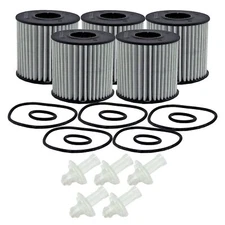 Wix XP Set of 5 Engine Motor Oil Filters (Metal Free) For Lexus Scion Toyota