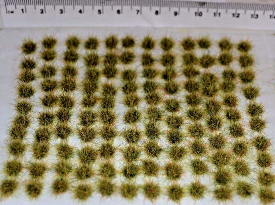 Wild Grass Tufts - SELF ADHESIVE model scenery miniatures wargame Train oo