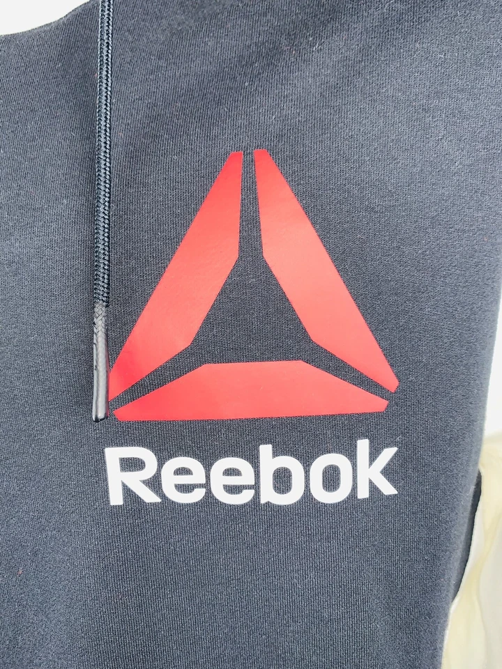 Мужская толстовка с капюшоном Reebok UFC Conor McGregor белая полиэстер на молнии LS M - Изображение 2 из 4