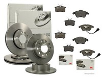 NK Bremsenset Vorne + Hinten Bremsscheiben + BremsbeläGe Audi A4