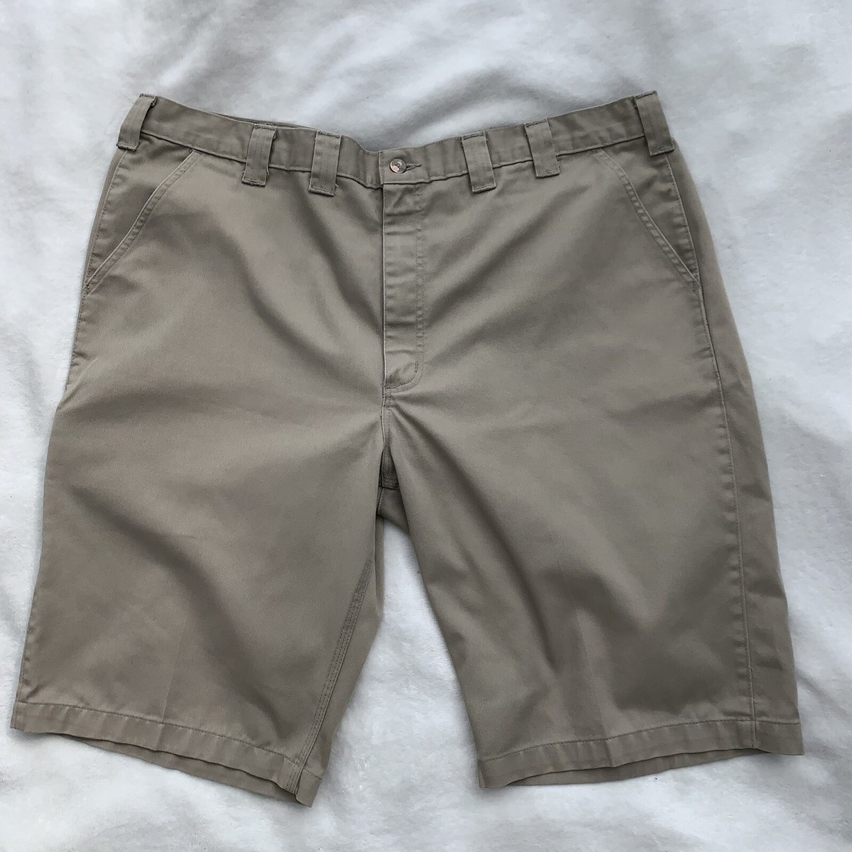 Carhartt B372 Khi Men's Size 44 Khaki Twill 13 Inch Inseam