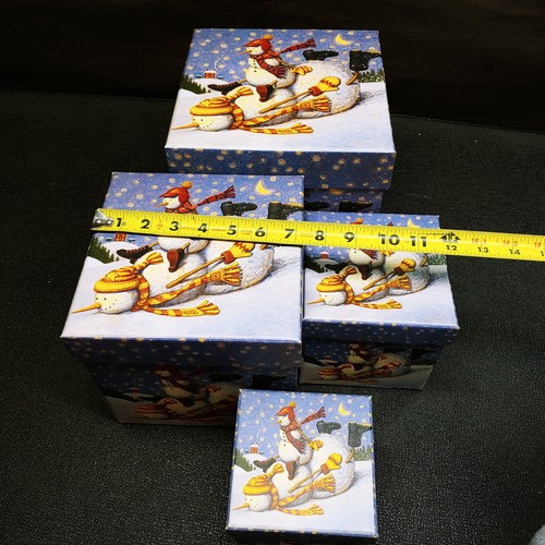 Bob's Boxes By Lang Sledding With Dad Set Of 4 Nesting Boxes - Picture 4 of 10