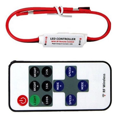 12V Mini 3 Keys RF Wireless Remote Switch Controller Dimmer fit LED Strip Light - Picture 3 of 13