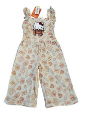 Sanrio Hello Kitty Kawaii Mart Allover Print Ruffled Toddler Romper Size 4T