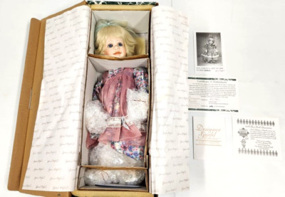 Designer Guild Collection 18'' Porcelain Hannah Doll HS 1018 By Jamie Englert