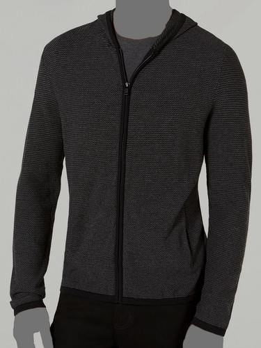 $49 Alfani Men's Gray Full-Zip Long-Sleeve Hoodie Cotton Sweater Sweatshirt 2XL - 第 1/3 張圖片