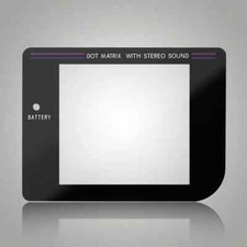 Nintendo Game Boy Original dark grey, black DMG-01 System Glass Screen Lens