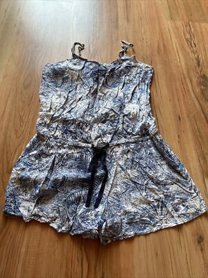 Mango MNG Collection Jumpsuit, Overall, Shorts Gr. M (38, 40) blau, weiß TOP !!!