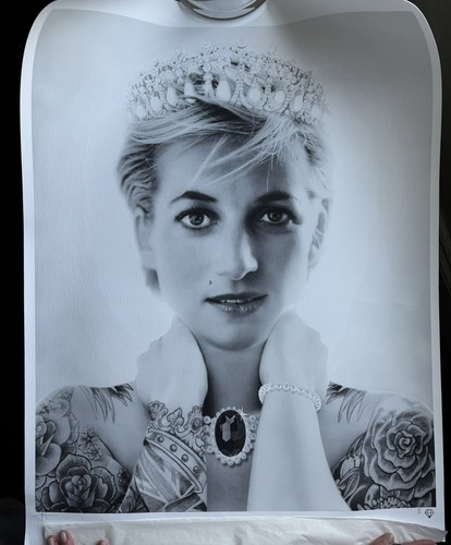 JJ Adams Princess Diana Ltd Edition 56/95 unframed - Picture 5 of 6