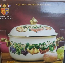 Philippe Richard 4 Quart Covered Casserole by Kensington Garden Collection 