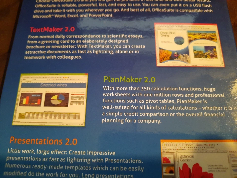 OFFICE SUITE 2.0 - Home & Business for Windows - PC CD-rom -- NEW, SEALED - Image 4 of 4
