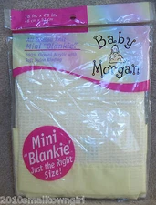 Vintage (Original) Baby Morgan Yellow Mini Blanket