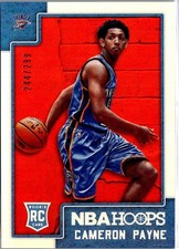 Cameron Payne RC 2015-16 Panini NBA Hoops Silver /299 #288 Oklahoma City Thunder