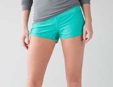 Lululemon Speed Short (Mesh)Bali Breeze Teal Size 6 Hard To Find 