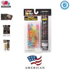 Lite Brite Peg and Template Refill Pack, Light Up Drawing Board Accessories, ...