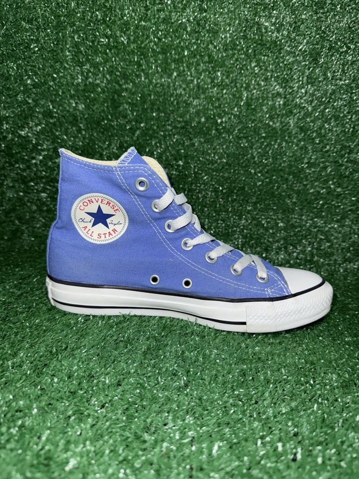 匡威鞋女式 6.5 码蓝色高帮 Chuck Taylor All Star 经典帆布 — 第 2/4 张图片