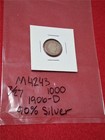 Bag of x1 1906-D CIRCULATED 90% SILVER BARBER DIME         #MF-4243 — photo 2