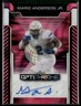 2025 Leaf Optichrome Mario Anderson Jr. Base Autographs Lava Pink Prizm 1/8