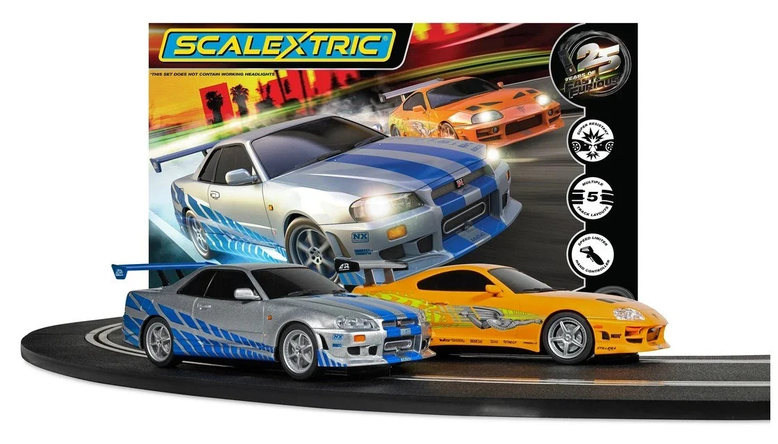 Scalextric Fast and Furious - 25 Years - Supra vs R34 Slot Car Set 1/32 Scale - Image 5