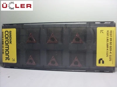 10 X SANDVIK TCGT 090202R-K 1125 WENDESCHNEIDPLATTEN CARBIDE INSERTS - Bild 1 von 3