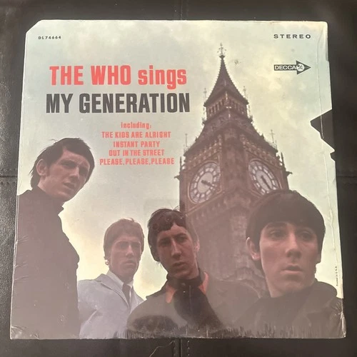 The Who Sings My Generation LP Vinyl Decca label DL 74664 Stereo Sealed 1967